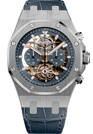 Review Replica Audemars Piguet Royal Oak Tourbillon Chronograph Openworked 26347PT.OO.D315CR.01 watch - Click Image to Close